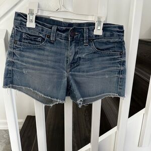 William blast denim jean shorts